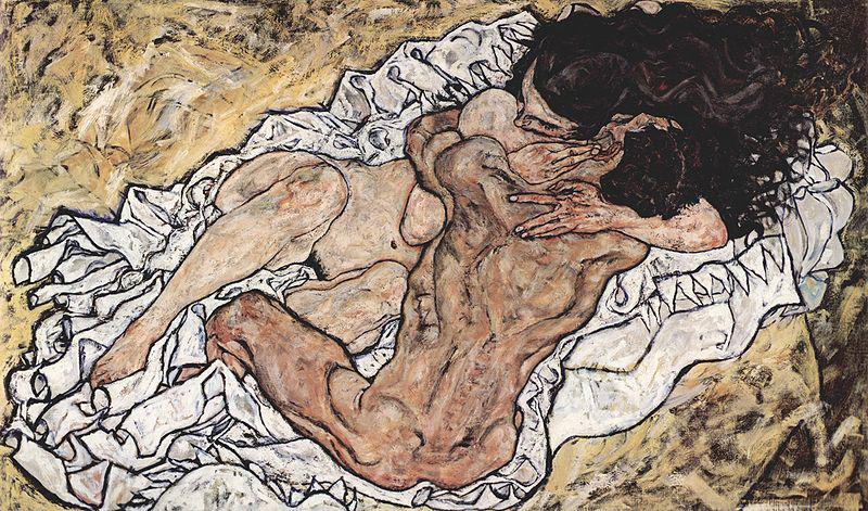 Egon Schiele The Embrace Spain oil painting art
